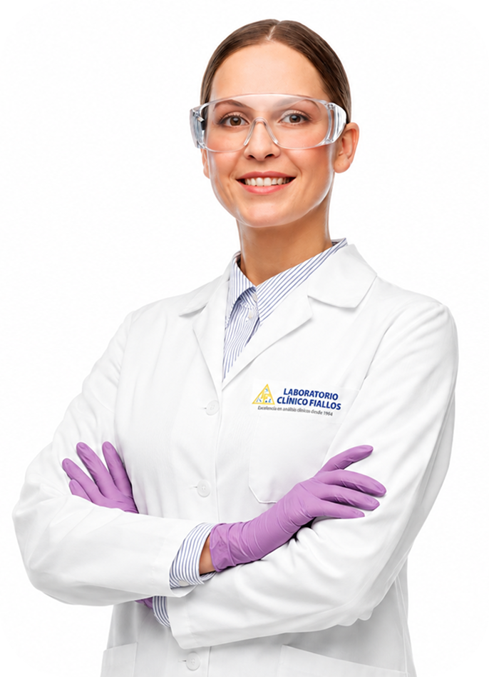 Doctora del laboratorio Fiallos
