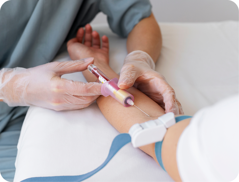 Toma de muestra de sangre no invasiva